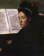 The Lady play piano Edgar Degas